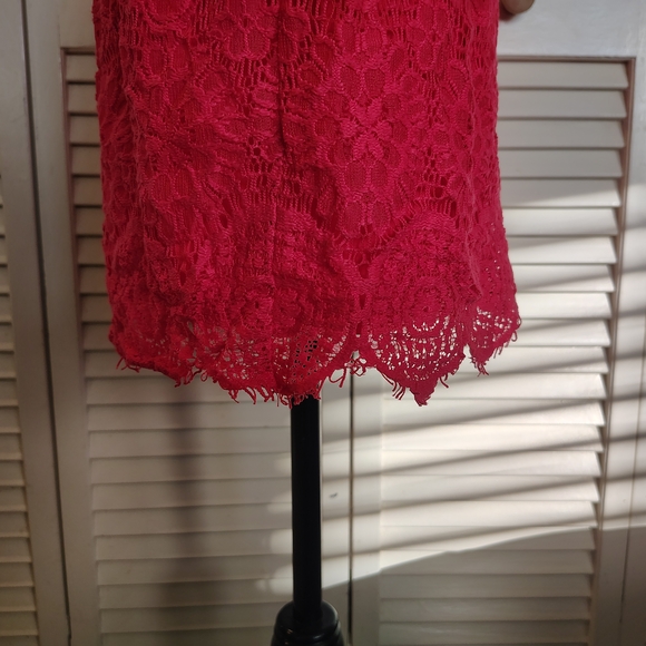Laundry By Shelli Segal Pink Lace Mini Dress - Picture 11 of 12